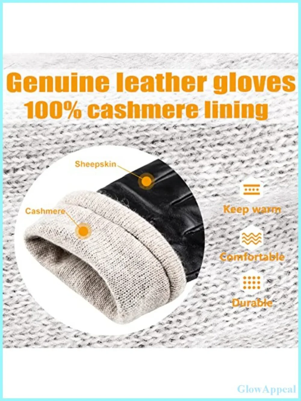 Women's Winter Leather Gloves Touchscreen Sheepskin Warm Wool Lined